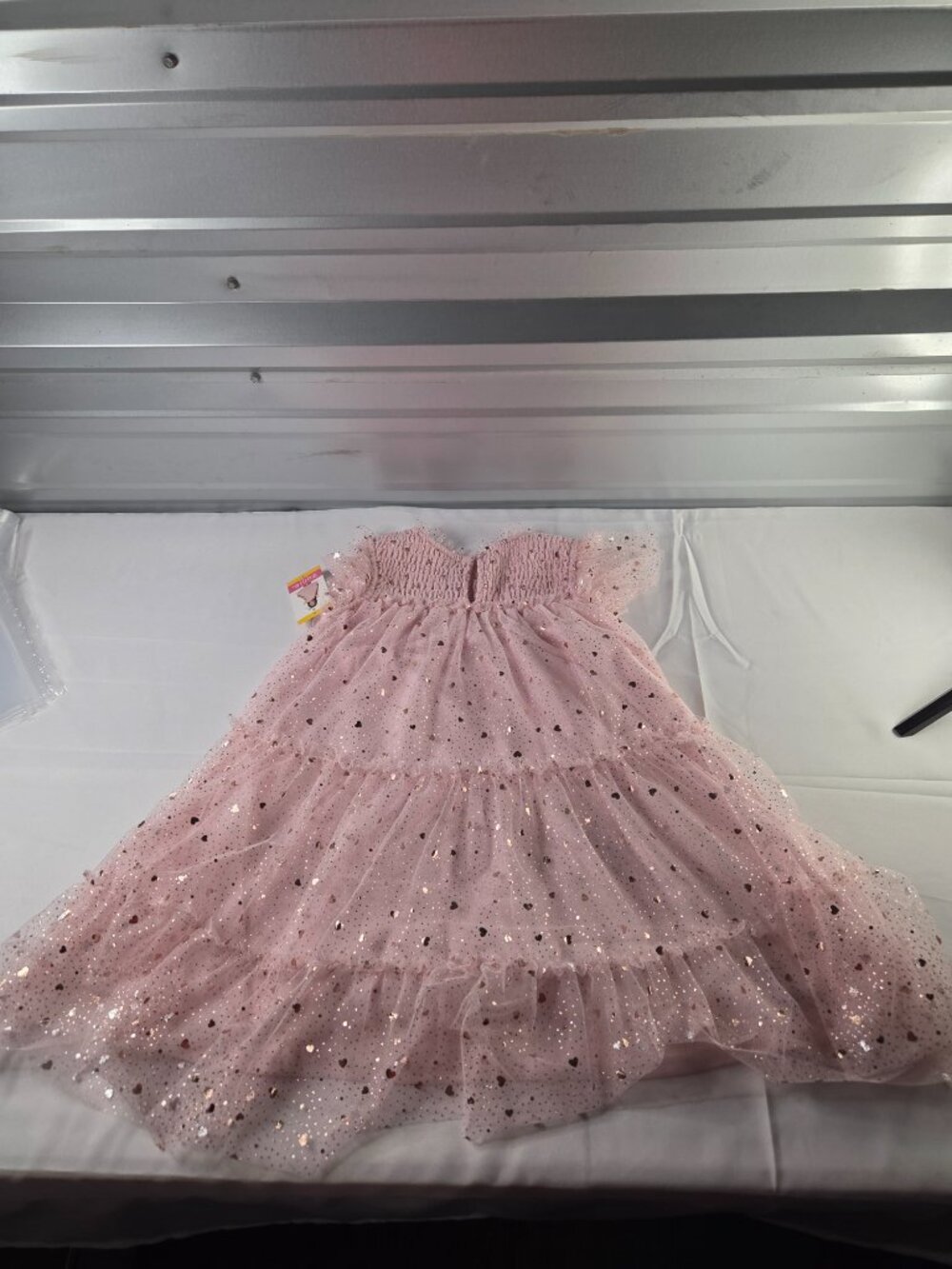 Zunie Girls Pink Glitter Heart Tulle Dress Size 6 Princess Party Dress NWT - Picture 5 of 5